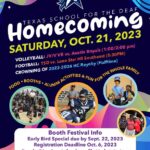 TSD Homecoming event flyer for October 21 2023