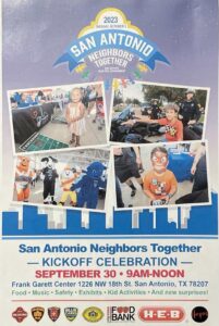 san antonio neighbors together event flyer